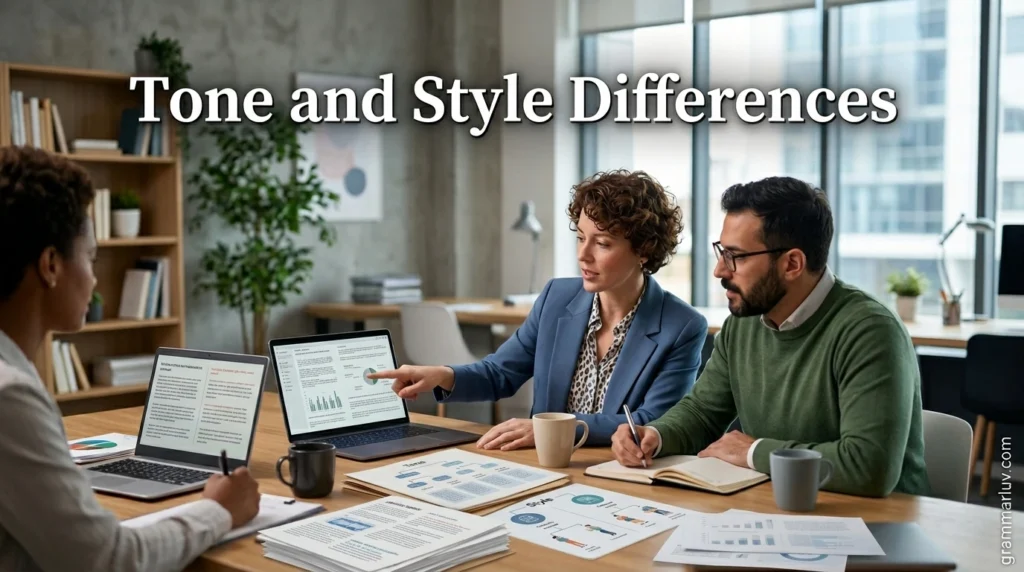 Tone and Style Differences