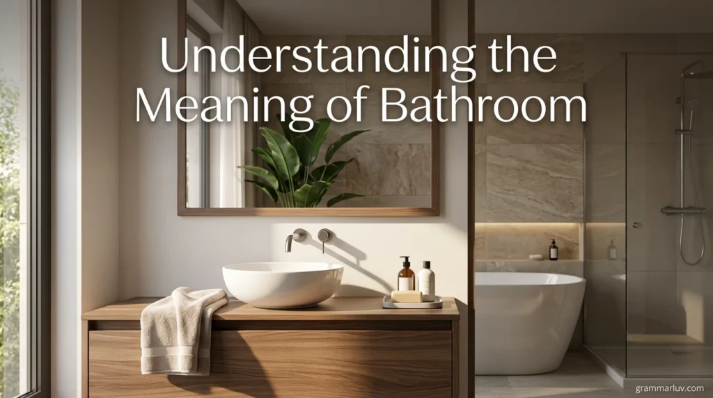 Understanding the Meaning of Bathroom