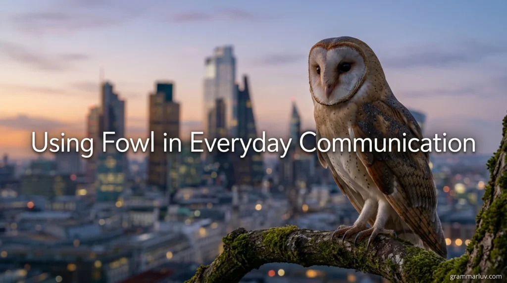 Using Fowl in Everyday Communication