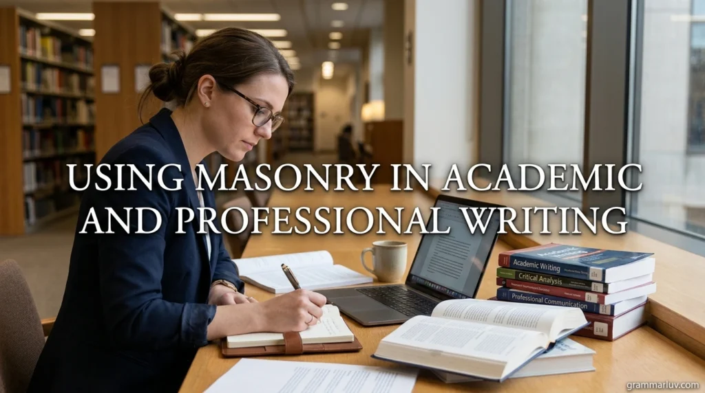 Using Masonry in Academic and Professional Writing